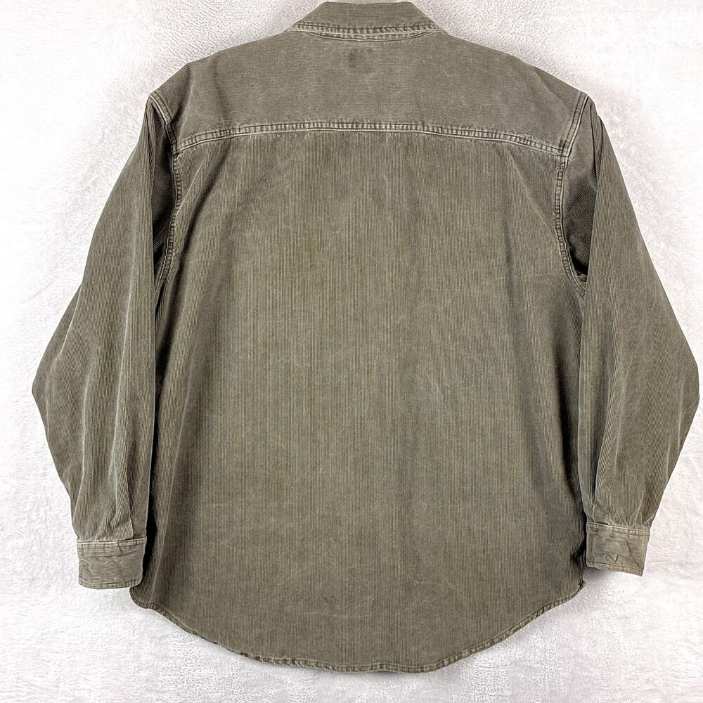 VTG Gap Overshirt Mens XL Brown Corduroy Workwear Heavyweight Preppy Classic Y2K - Picture 2 of 8